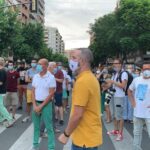 Unas 300 concentrados en Lleida contra el confinamiento en municipios de Lleida