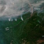 Vista desde el espacio de algunos de los incendios forestales que se desataron en 2019 en SiberiaVista desde el espacio de algunos de los incendios forestales que se desataron en 2019 en Siberia