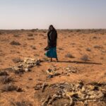 Una mujer afectada por la sequía en Somalia