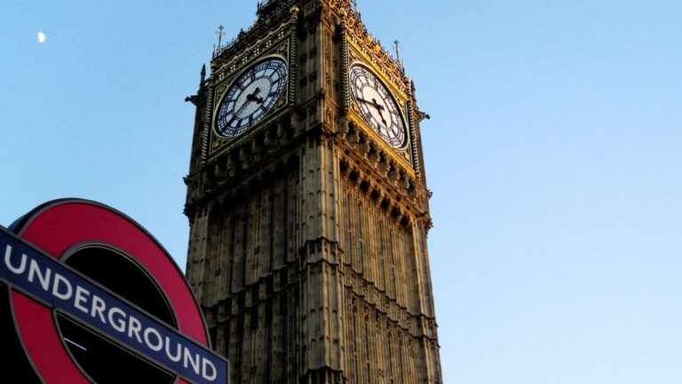 Londres big ben metro