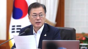 El presidente de Corea del Sur, Moon Jae-in