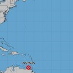 Imagen actual del huracán 'Hanna' ofrecida por el Centro Nacional de Huracanes de Estados Unidos