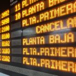 Panel de información de salidas de los trenes en la estación de Atocha, coincidiendo con la cancelación de 271 trenes de Renfe, en plena operación salida de Navidad con motivo de la huelga de CGT, en Madrid (España), a 20 de diciembre de 2019