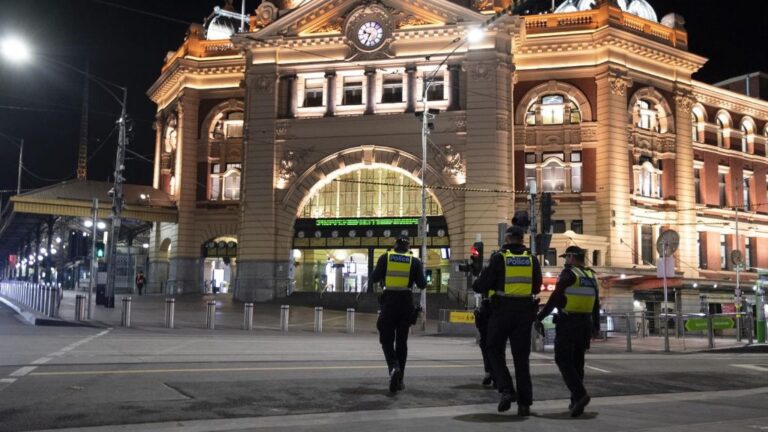 Vigilancia policial en Melbourne