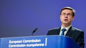 El vicepresidente económico de la Comisión Europea, Valdis Dombrovskis