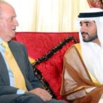 El rey Juan Carlos con Jeque Mohamed bin Rashid al Maktoum