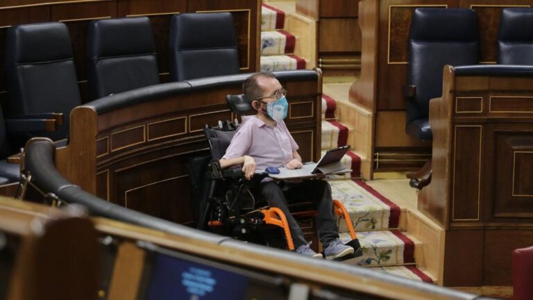 El portavoz de Unidas Podemos en el Congreso, Pablo Echenique