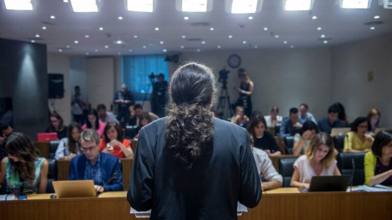 Pablo Iglesias, secretario general de Podemos