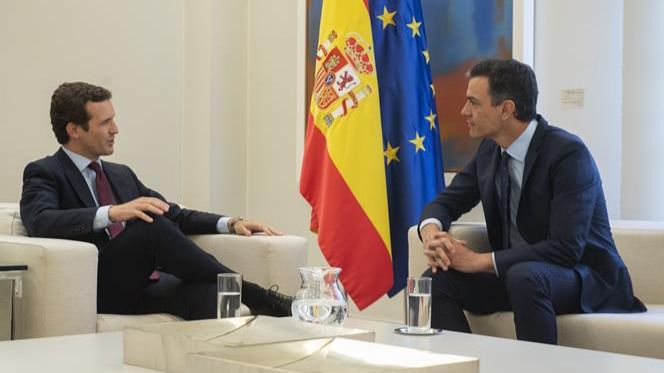 Pedro Sánchez y Pablo Casado