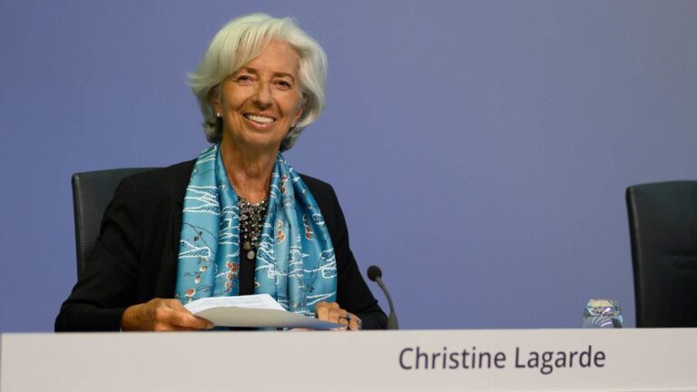 La presidenta del BCE, Christine Lagarde