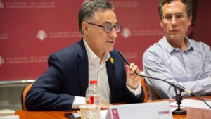 Ramón Tremosa, participa en un debate sobre la transición ecológica en Barcelona, en una imagen de archivo de mayo del 2019