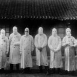 Manchuria (China) en 1911. La Tercera Pandemia de Peste golpeó el mundo entre 1894 y 1959. Fue la primera en ser fotografiada. Institut Pasteur