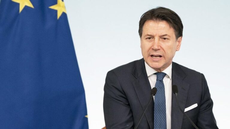 El primer ministro italiano, Giusseppe Conte