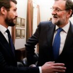 Pablo Casado y Mariano Rajoy