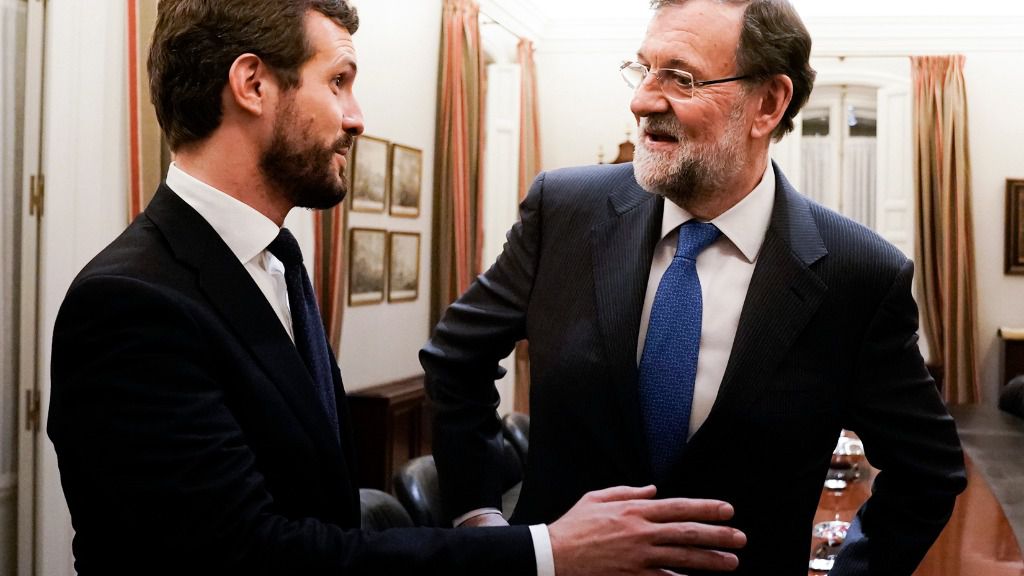 Pablo Casado y Mariano Rajoy