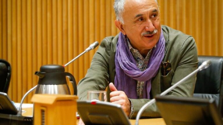 El secretario general de la Unión General de Trabajadores, Pepe Álvarez Suárez, ha comparecido ante la Comisión para la Reconstrucción Social y Económica.