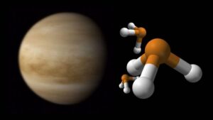Los astrónomos han detectado en la atmósfera de Venus trazas de fosfina (trihidruro de fósforo o PH3)