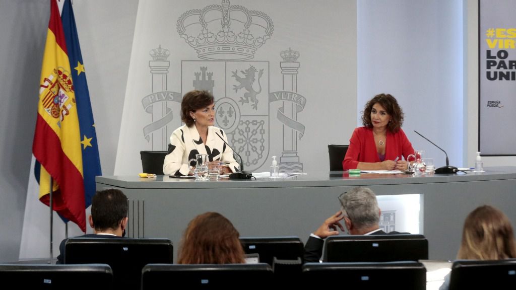 Carmen Calvo y María Jesús Montero