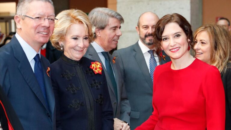 Isabel Díaz Ayuso, Esperanza Aguirre y Alberto Ruiz Gallardón