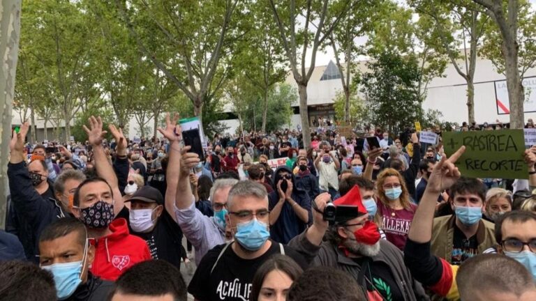 Movilizaciones frente a la Asamblea de Madrid