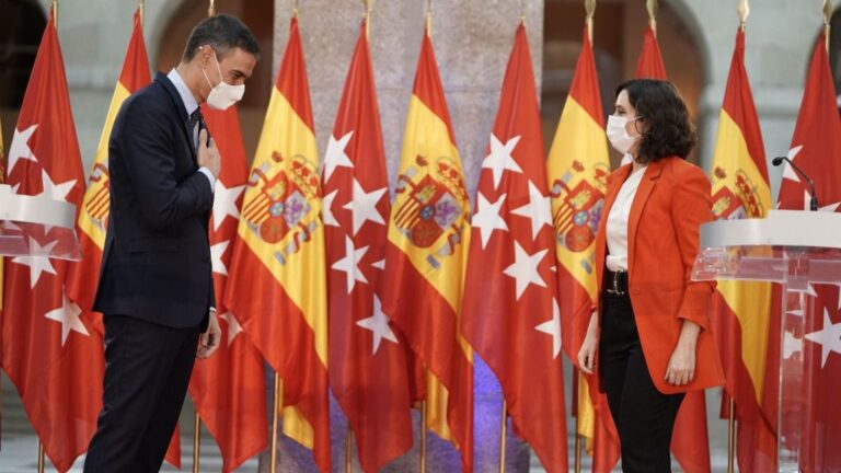 Pedro Sánchez e Isabel Díaz Ayuso