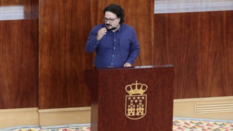 El portavoz adjunto de Unidas Podemos, Jacinto Morano