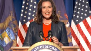 La gobernadora demócrata del Estado de Míchigan, Gretchen Whitmer
