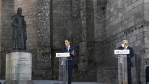 Pedro Sánchez y António Costa