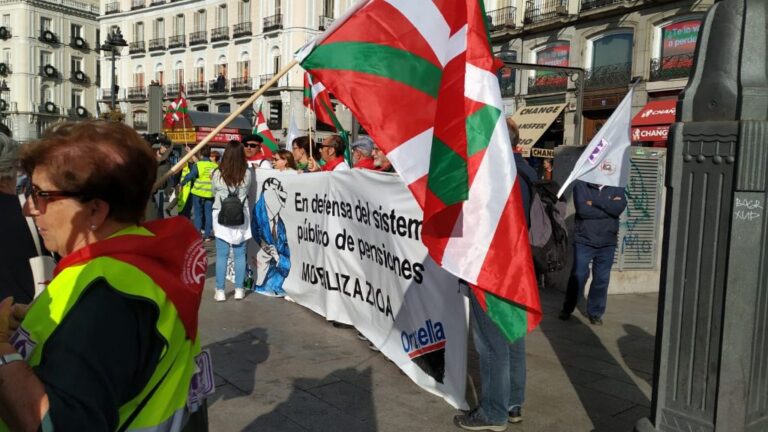 Las marchas de los pensionistas ‘desembarcan’ en Madrid