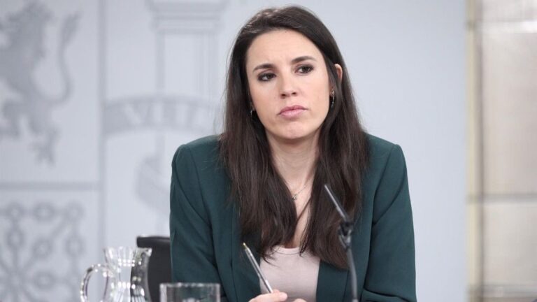 La ministra de Igualdad, Irene Montero