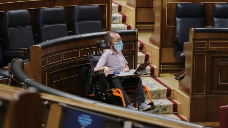 El portavoz de Unidas Podemos en el Congreso, Pablo Echenique