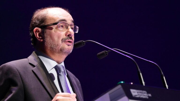 Javier Lambán, presidente del Gobierno de Aragón