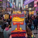Manifestación contra la guerra en Nueva York