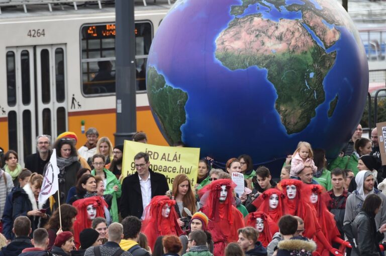 Protestas contra el cambio climático en Hungría