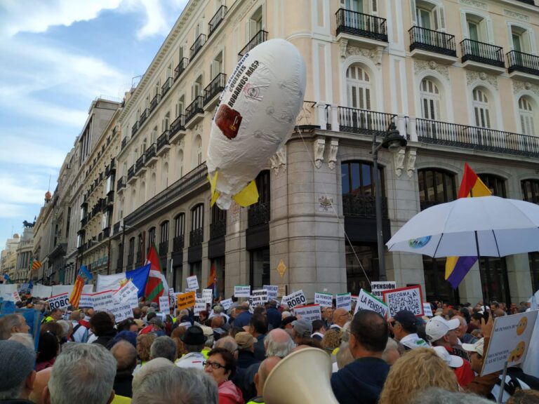 Las marchas de los pensionistas ‘desembarcan’ en Madrid
