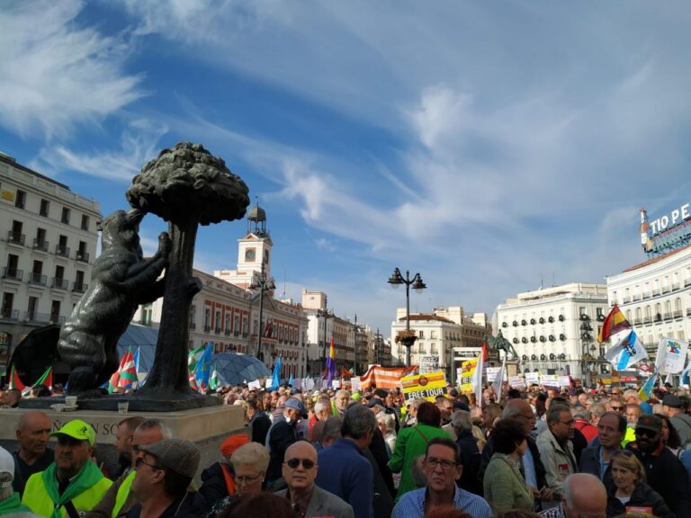 Las marchas de los pensionistas ‘desembarcan’ en Madrid