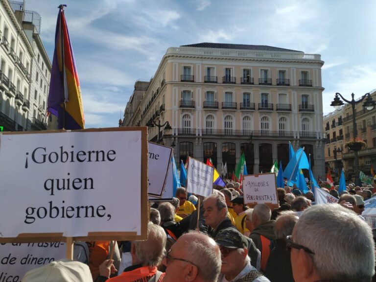 Las marchas de los pensionistas ‘desembarcan’ en Madrid