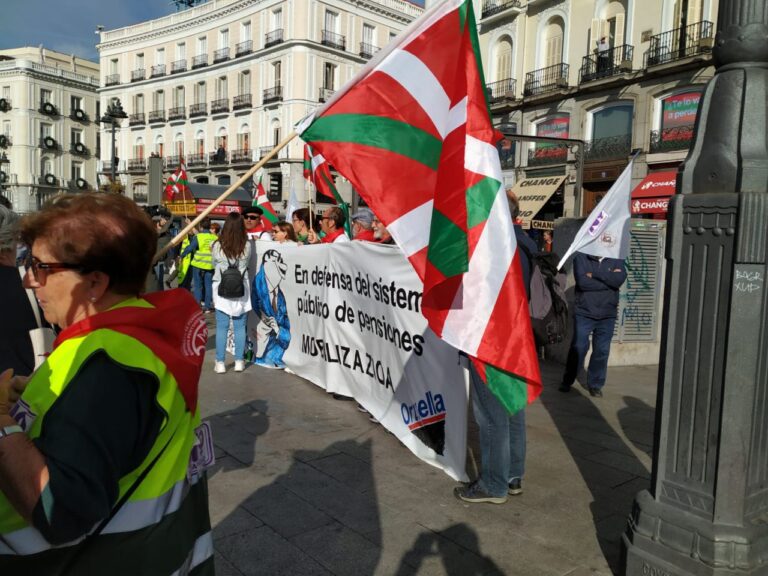 Las marchas de los pensionistas ‘desembarcan’ en Madrid