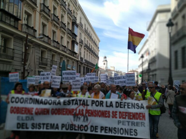Las marchas de los pensionistas ‘desembarcan’ en Madrid