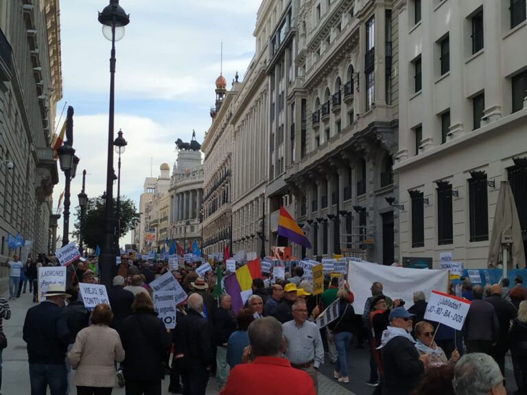Las marchas de los pensionistas ‘desembarcan’ en Madrid