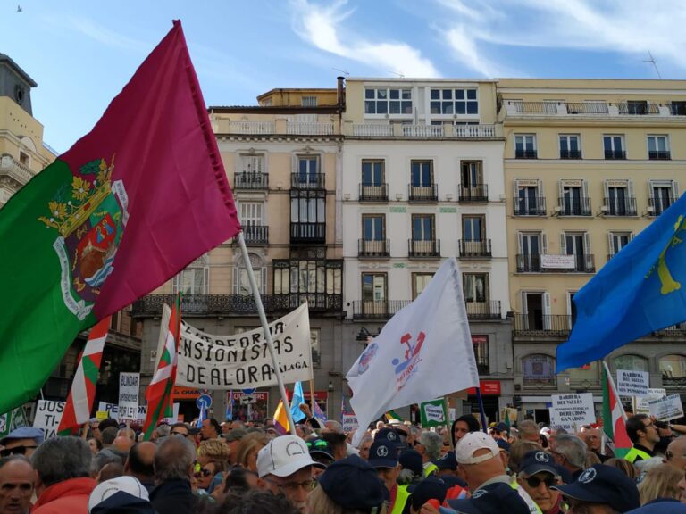 Las marchas de los pensionistas ‘desembarcan’ en Madrid