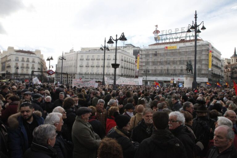 Manifestación Ley Mordaza y Pensiones
