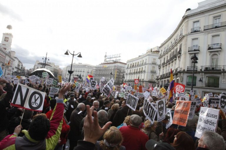 Manifestación Ley Mordaza y Pensiones