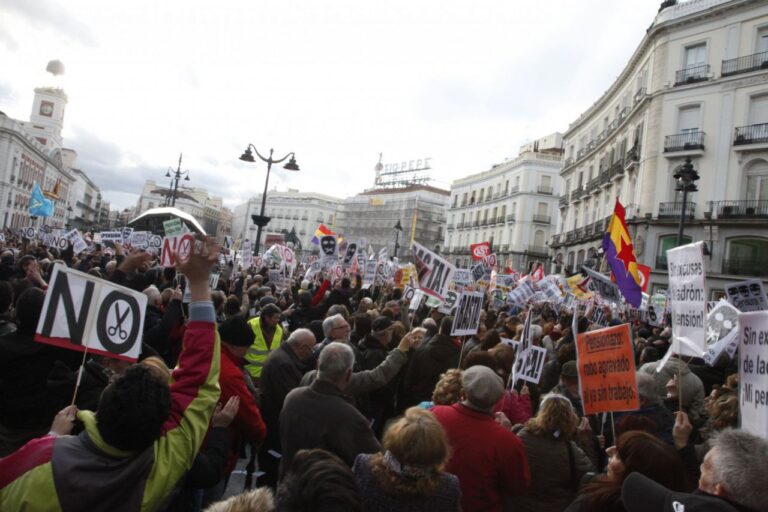 Manifestación Ley Mordaza y Pensiones