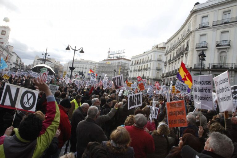 Manifestación Ley Mordaza y Pensiones