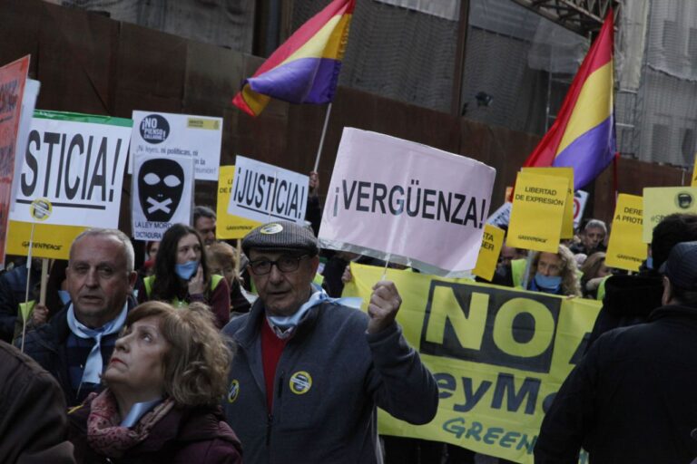 Manifestación Ley Mordaza y Pensiones
