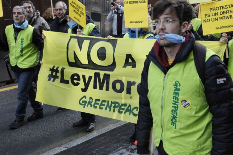 Manifestación Ley Mordaza y Pensiones