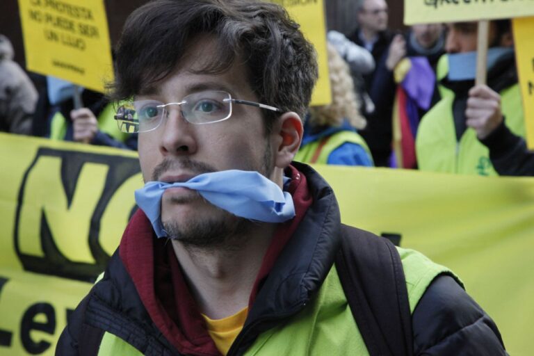 Manifestación Ley Mordaza y Pensiones