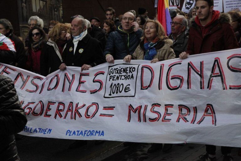 Manifestación Ley Mordaza y Pensiones
