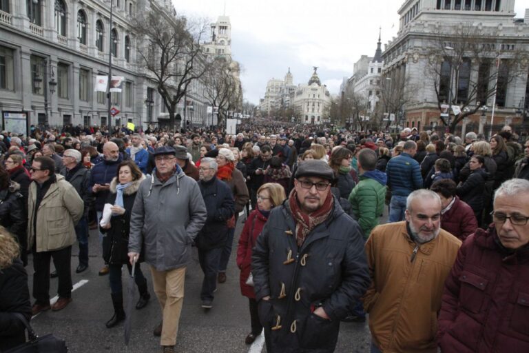 Manifestación Ley Mordaza y Pensiones